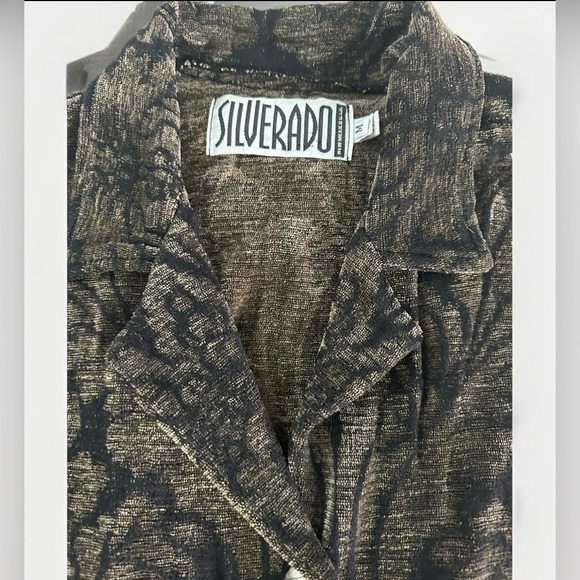 Silverado New Mexico Floral Tapestry Chenille Western Cropped Vest Women’s M EUC - Picture 3 of 7